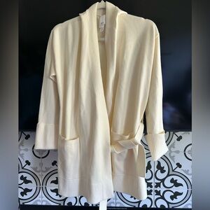 NWT Wynne Layers Cream Open Front Cardigan Sweater Sz M